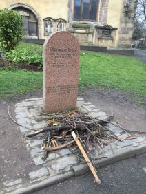 Image of Greyfriar Bobby's gravestone